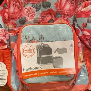 New Wonder nation Girls
backpack 3piece set